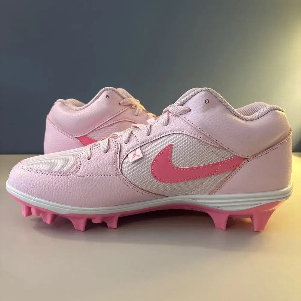 Nike Air Jordan Stadium 90 Low TD Cleats Pink Foam (HQ0210-600) Size 11M No Lid!